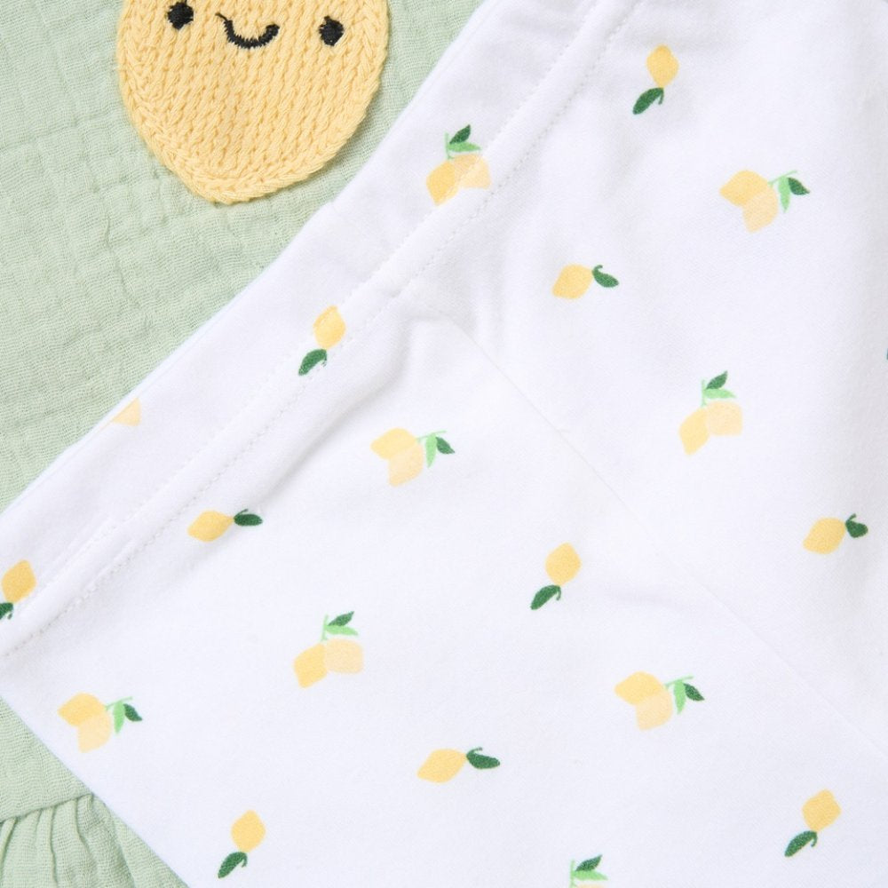 Baby Girls Lemon Outfit with Headband