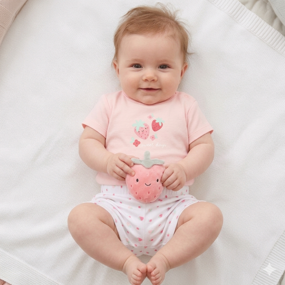 Baby Girls Strawberry Outfit