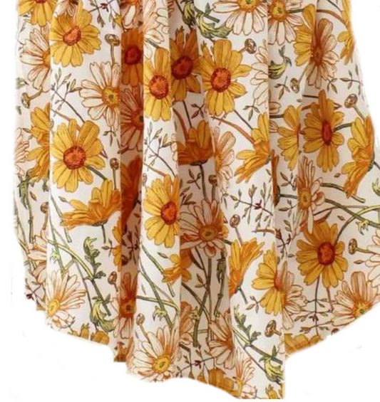 Floral Muslin Swaddle Blanket