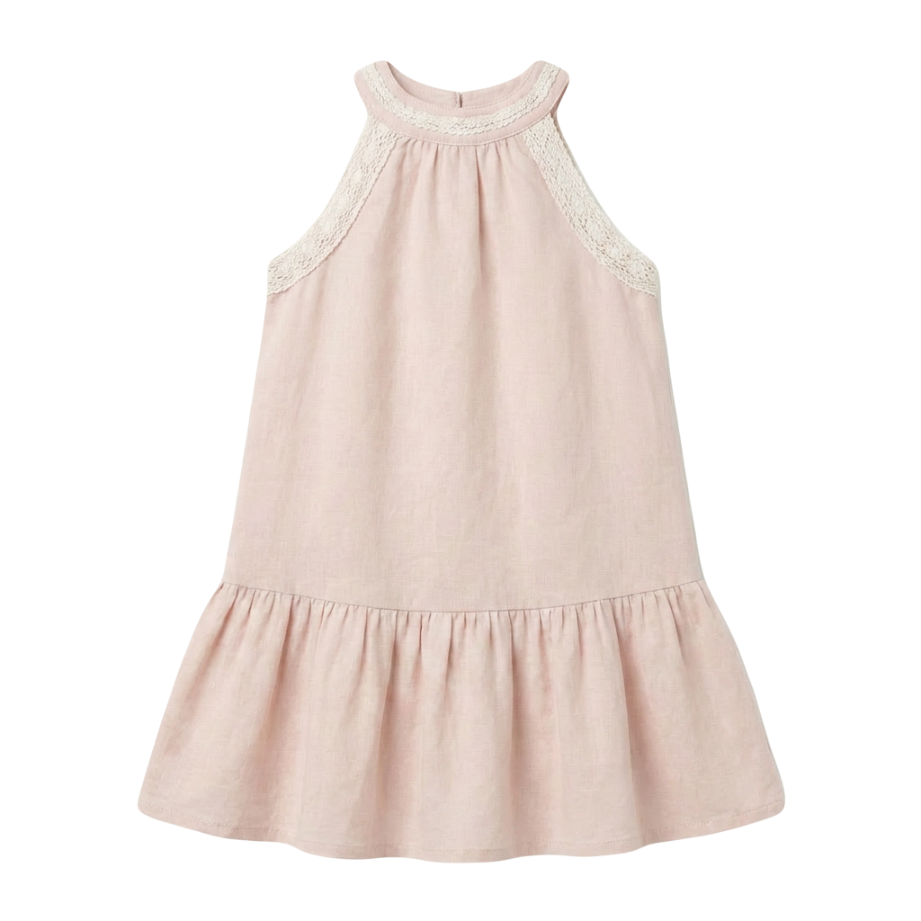 Girls Lace Collar Dress