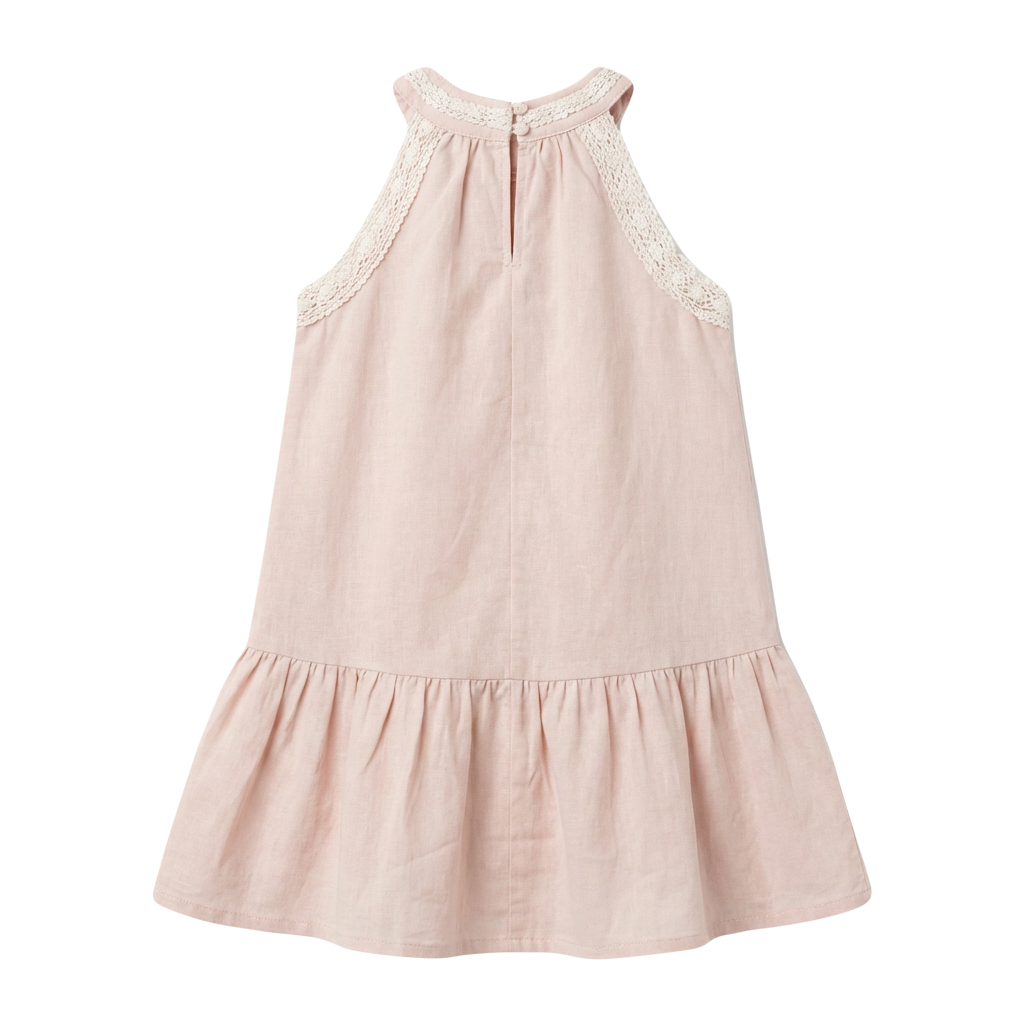 Girls Lace Collar Dress