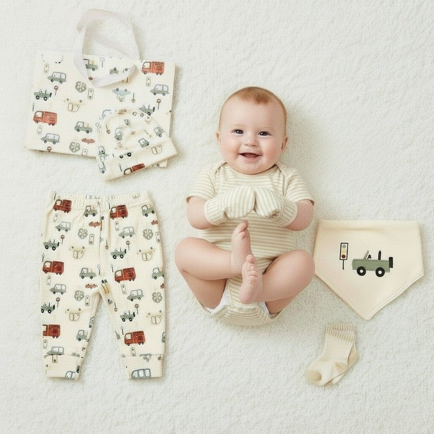Baby Boys Transport Gift Set with Gift Bag