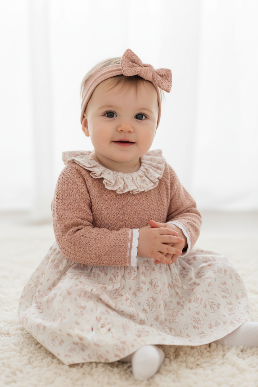 Baby Girls Dress & Headband