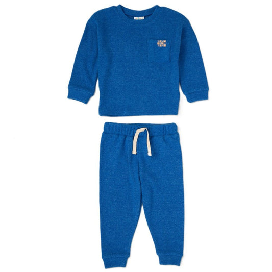 Baby Boys Ribbed Loungesuit