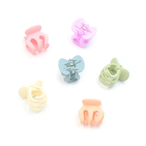 Set of 6 Pastel Mini Clips