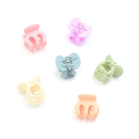 Set of 6 Pastel Mini Clips