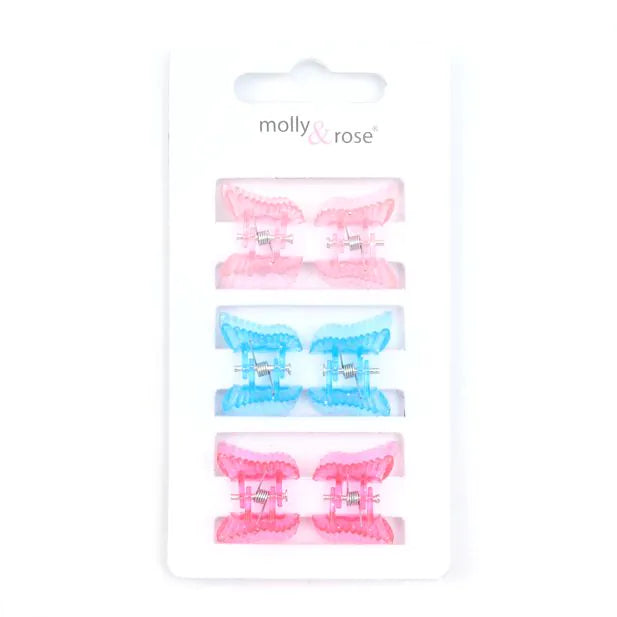 Set Of 6 Butterfly Mini Clamps
