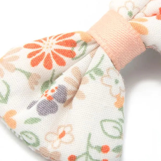 Set Of 2 Floral Bow Clips