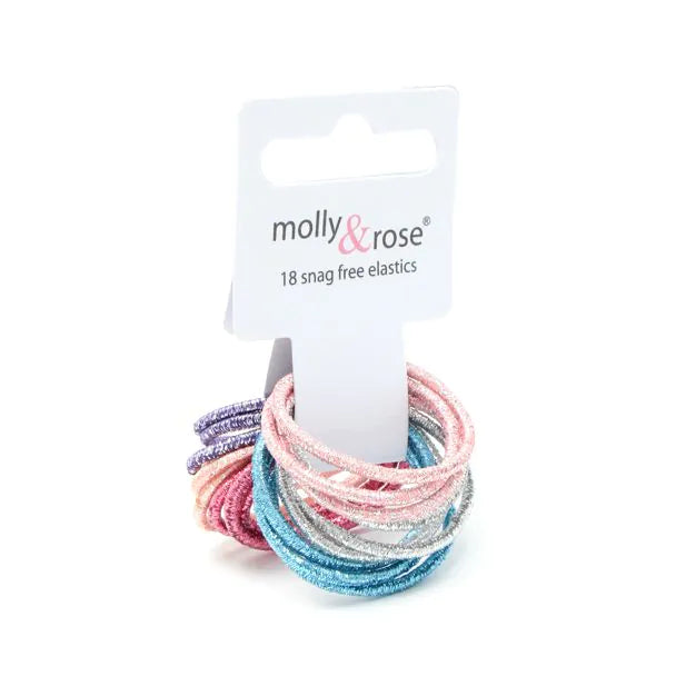 Set of 18 Glitter Elastics