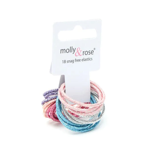 Set of 18 Glitter Elastics