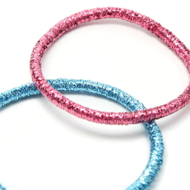 Set of 18 Glitter Elastics