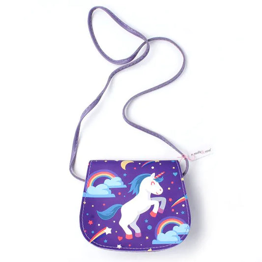 Unicorn Print Saddle Bag