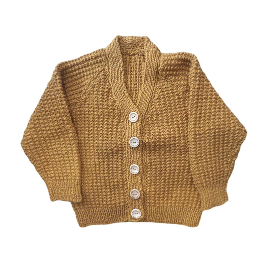 Hand Knitted Organic Cardigan