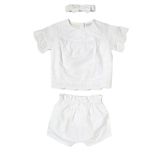 Baby Girls Broderie Anglaise Outfit