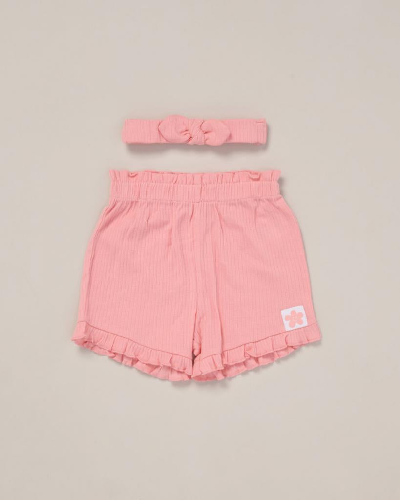 Baby Girls Shorts Outfit with Headband