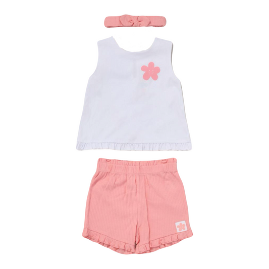 Baby Girls Shorts Outfit with Headband
