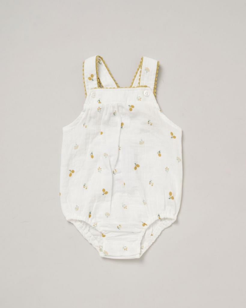 Baby Girls Lemon Romper & Hat