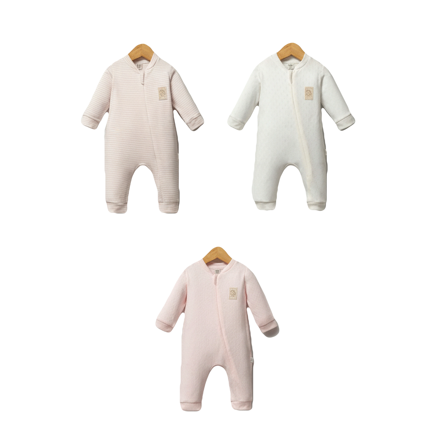 Baby Girls Zip Footless Sleepsuit