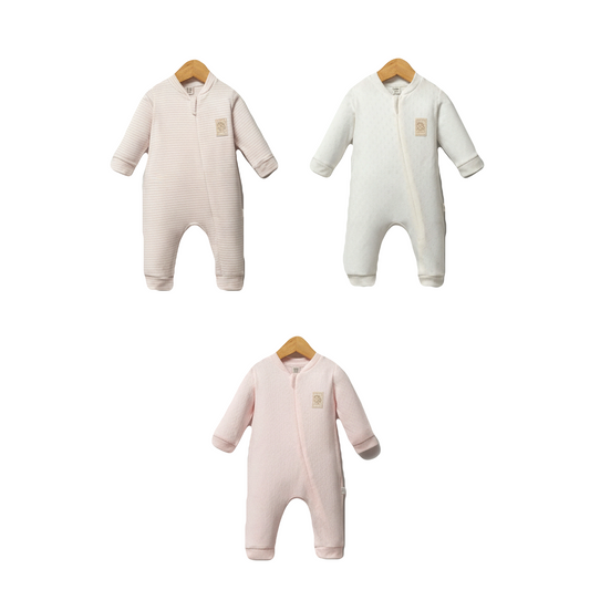 Baby Girls Zip Footless Sleepsuit