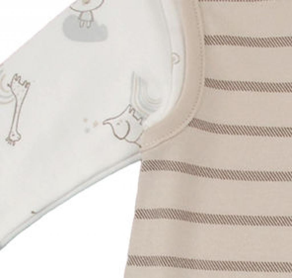 Baby Organic Stripe Dungaree Outfit