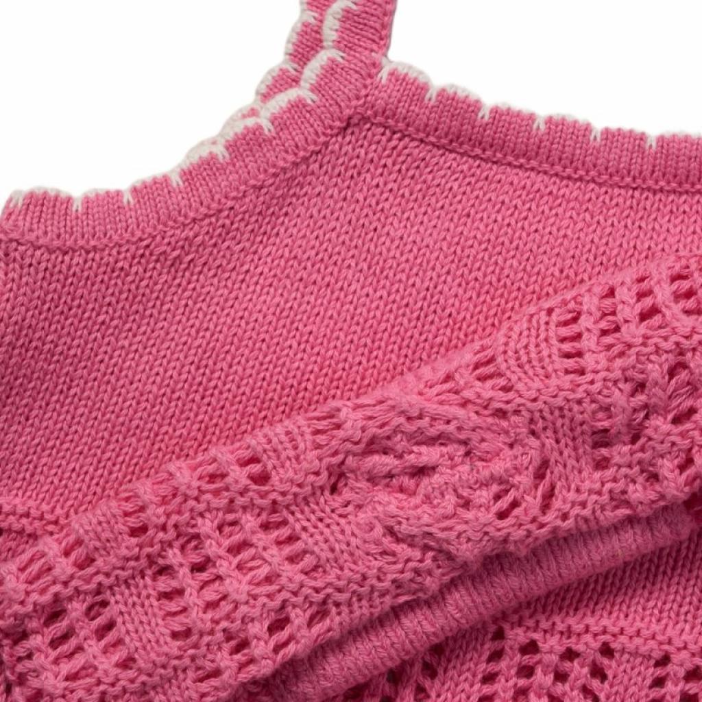 Girls Cotton Knit Outfit with Headband