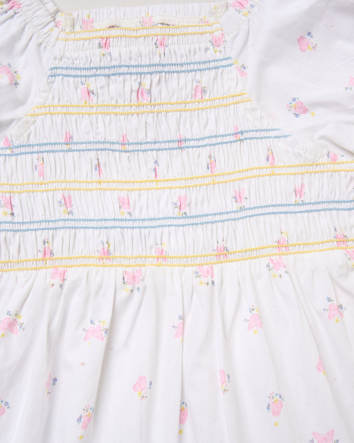 Girls Floral Shirred Dress with Scrunchie