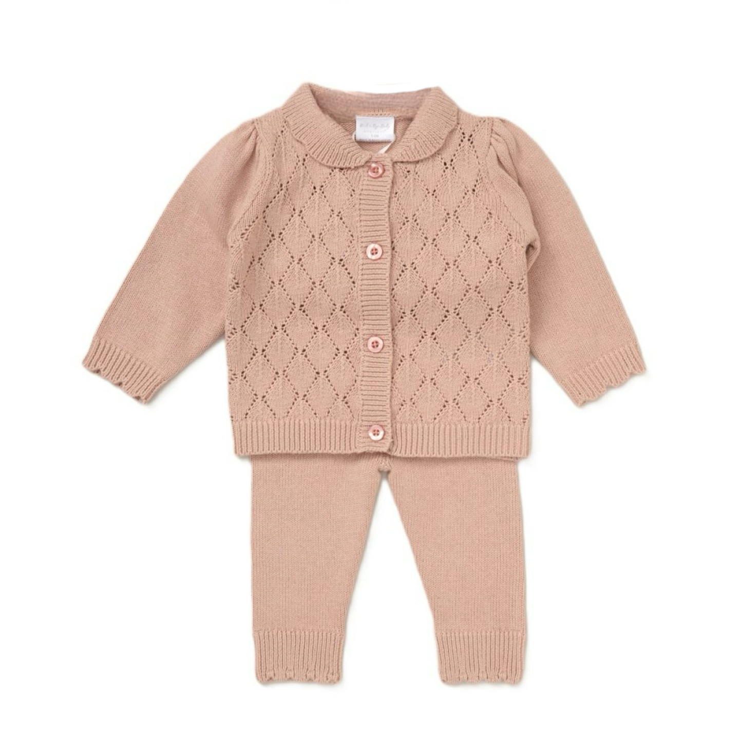 Baby Girls 2 Piece Knitted Outfit