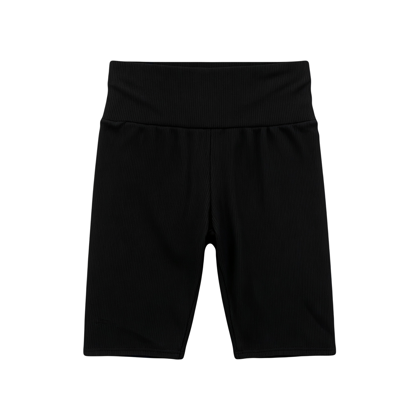 Black Ribbed Cycle Shorts