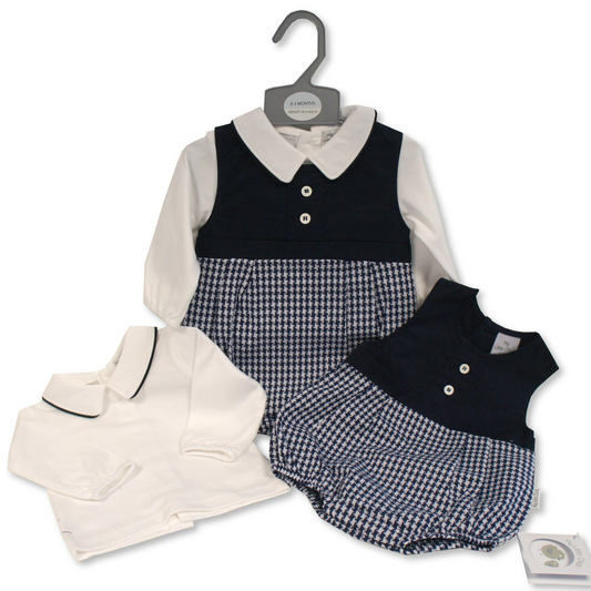 Baby Boys Romper & T-shirt Outfit