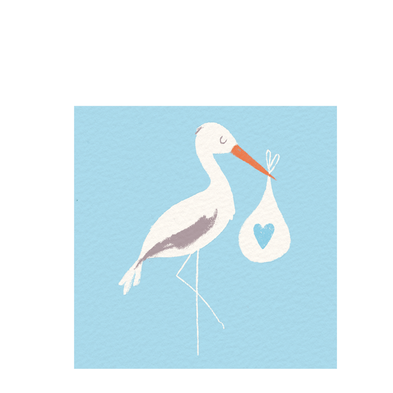 Blue Stalk Greeting Card