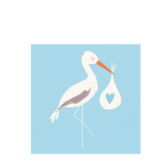 Blue Stalk Greeting Card