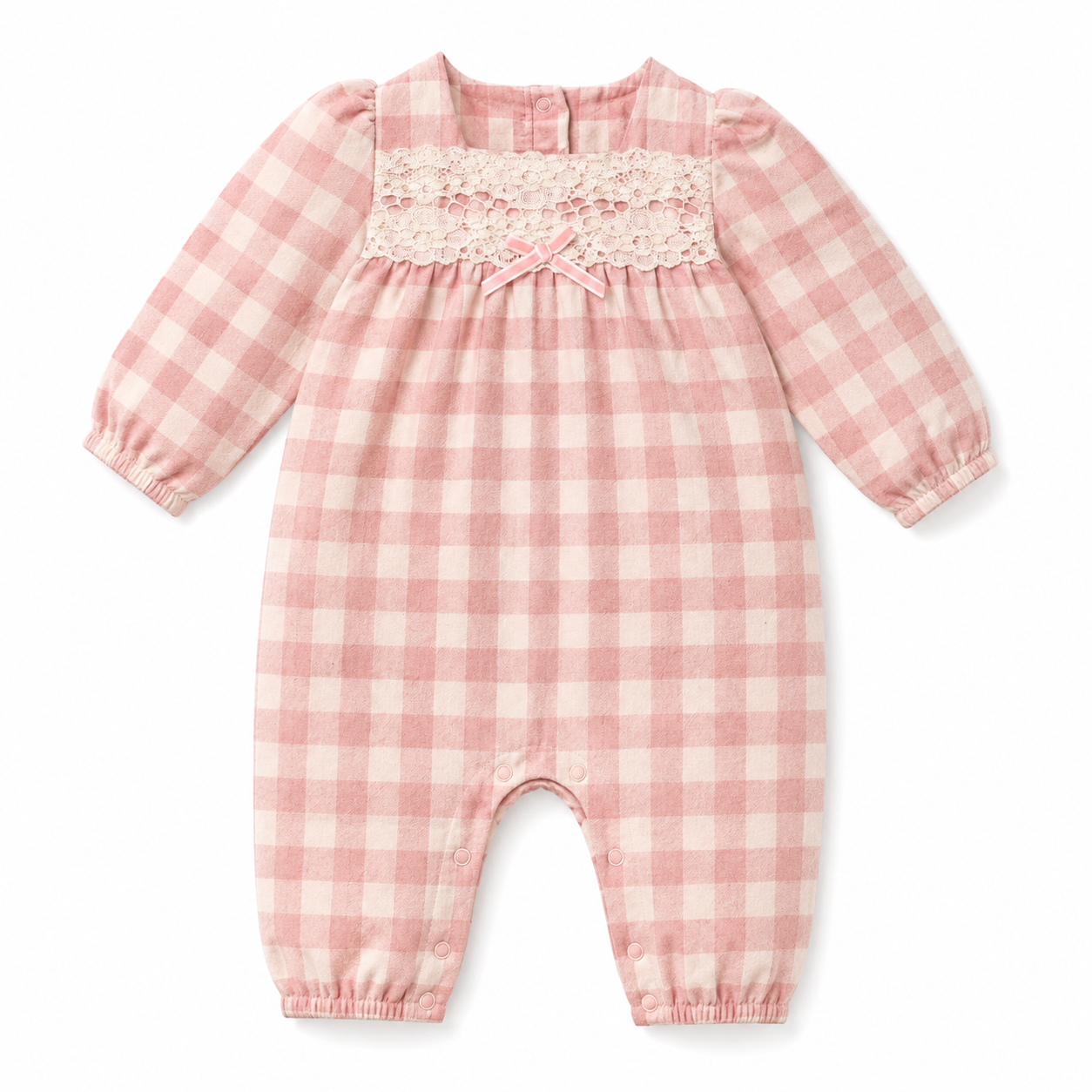 Baby Girls Gingham Romper