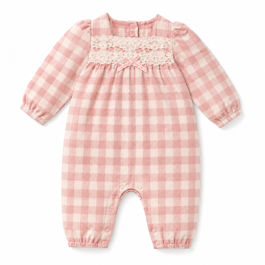 Baby Girls Gingham Romper