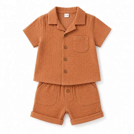 Baby Boys Muslin Outfit