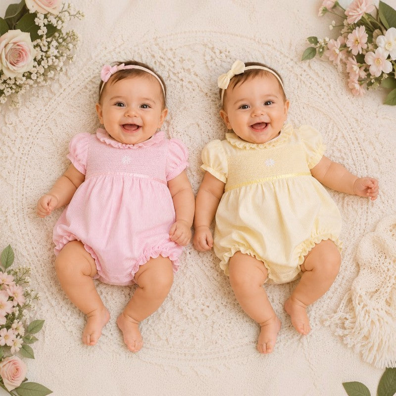 Baby Girls Smocked Romper