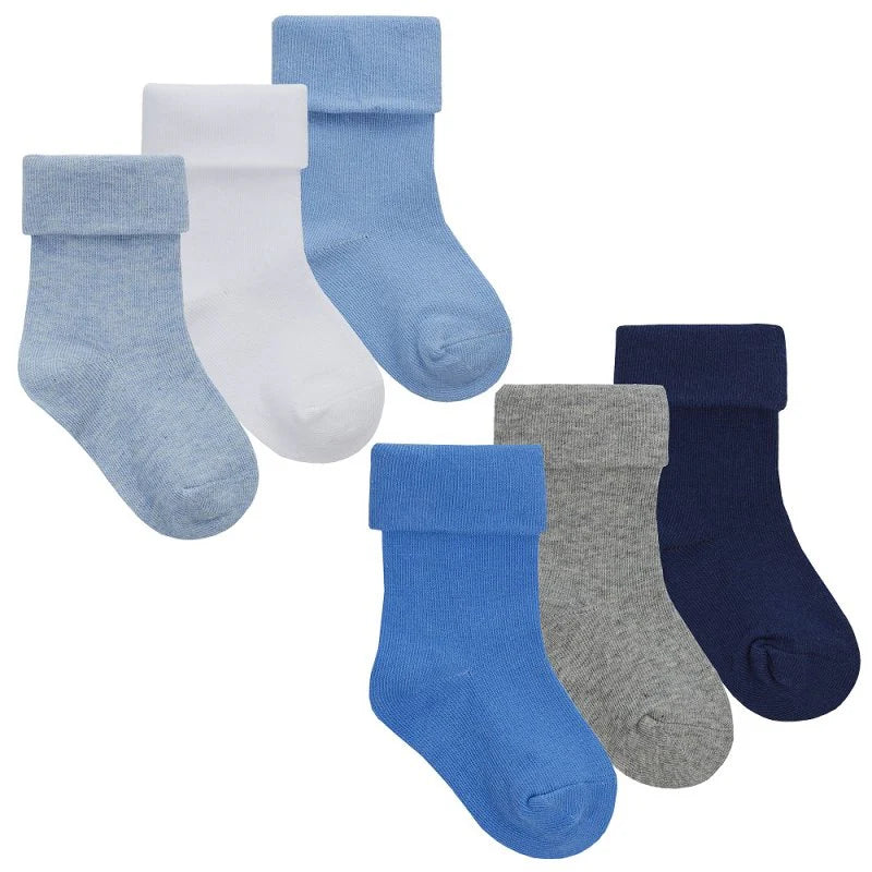 Baby Boys Triple Pack Turnover Socks