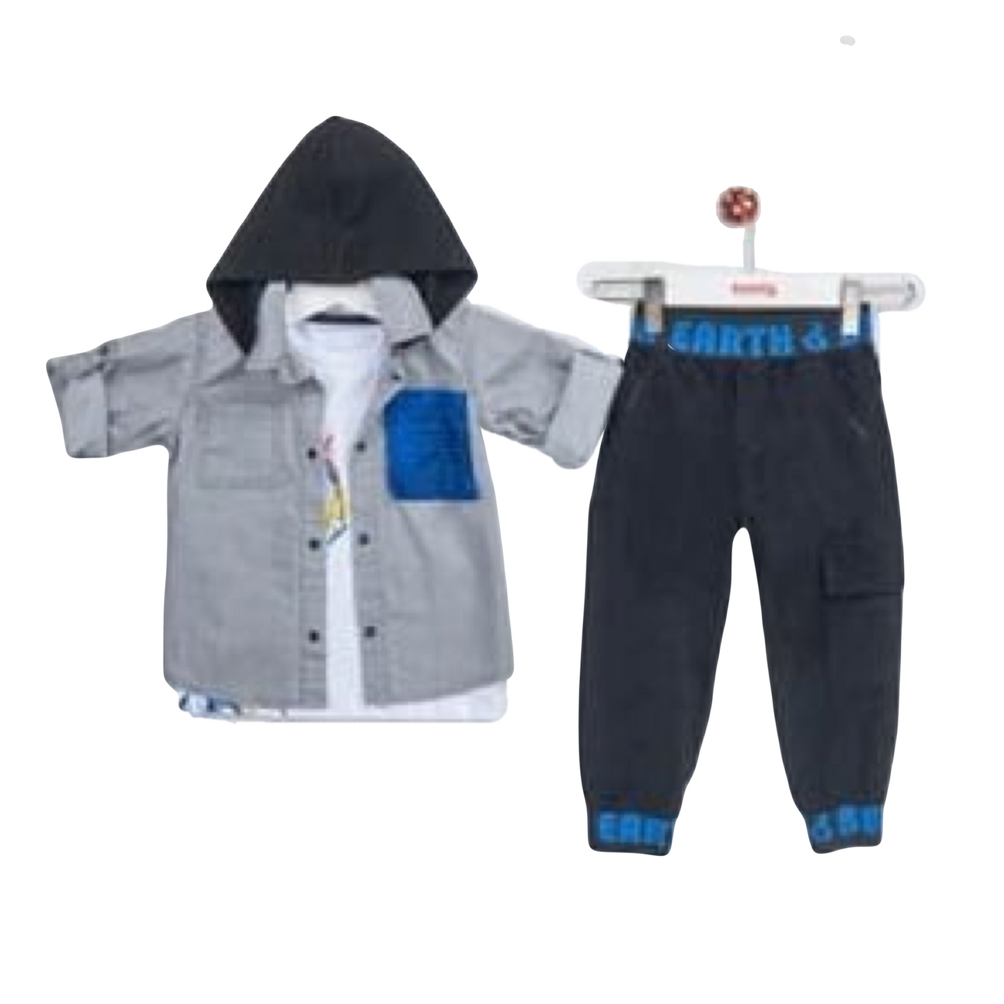 Boys Shirt, T-shirt & Trousers Outfit