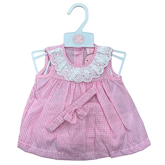 Baby Girls Pink Gingham Dress