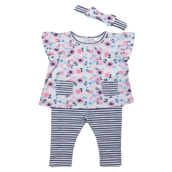 Baby Girls Floral Tunic & Leggings Outfit