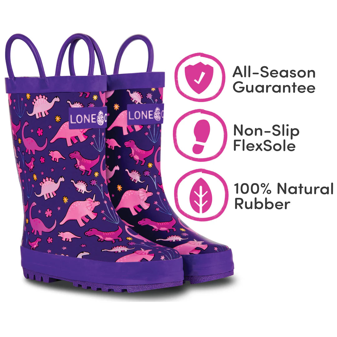 Pink rain boots toddler best sale