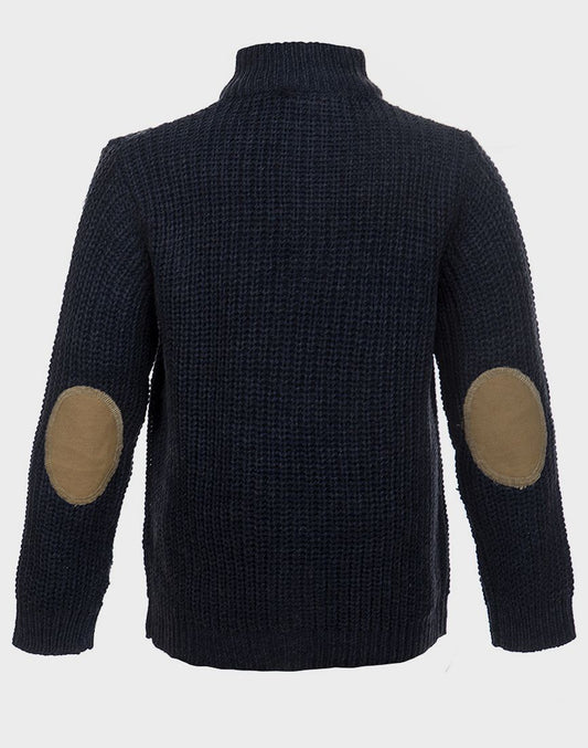 Boys Chunk Knit Half Zip Jumper