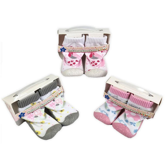 Baby Girls Rubber Soled Socks