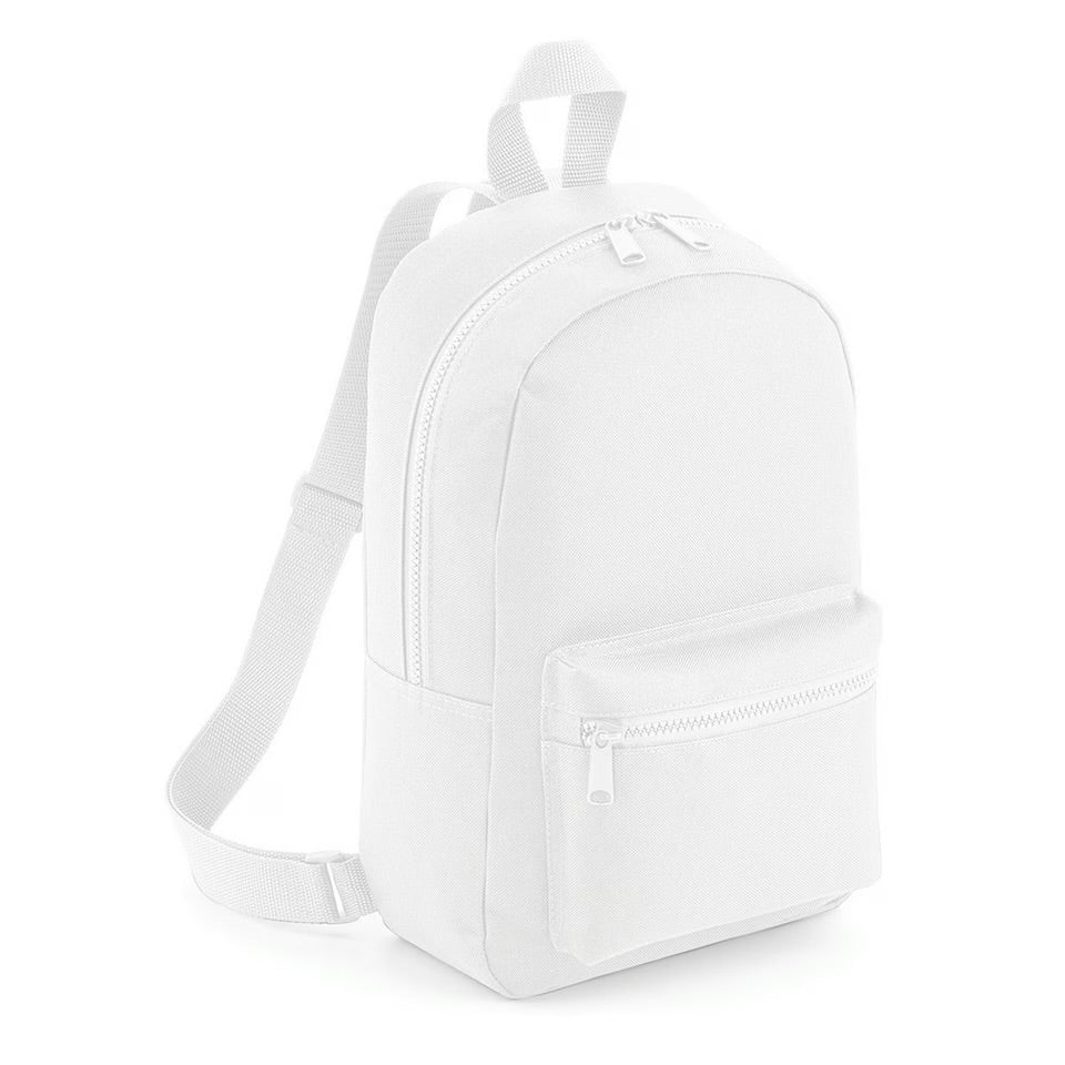 Plain White Mini Backpack