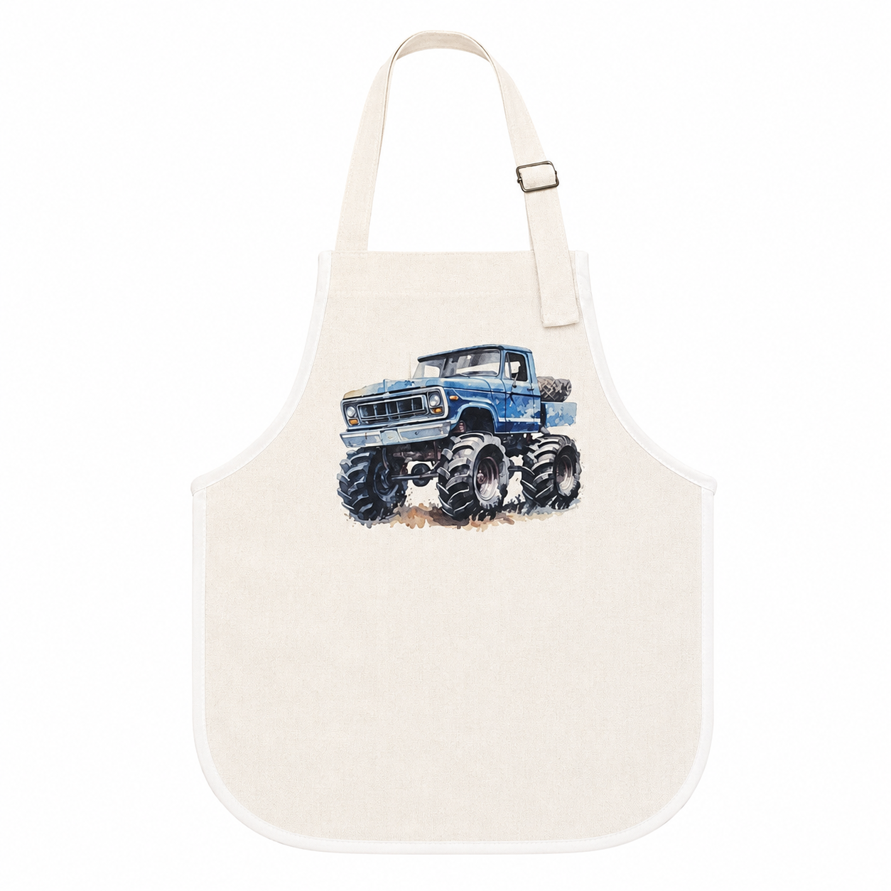 Blue Monster Truck Apron