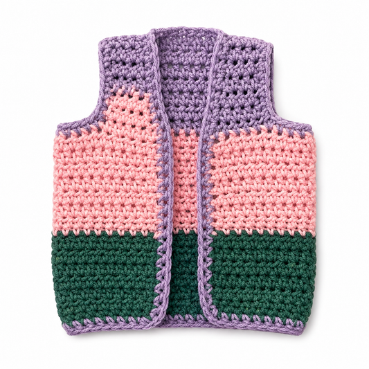 Hand Crocheted Waistcoat