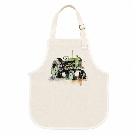Green Tractor Apron
