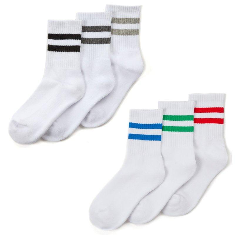 3 Pack Stripe Ribbed Sport Socks | Oscar & Me | Baby & Children’s Clothing & Accessories