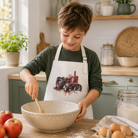 Red Tractor Apron