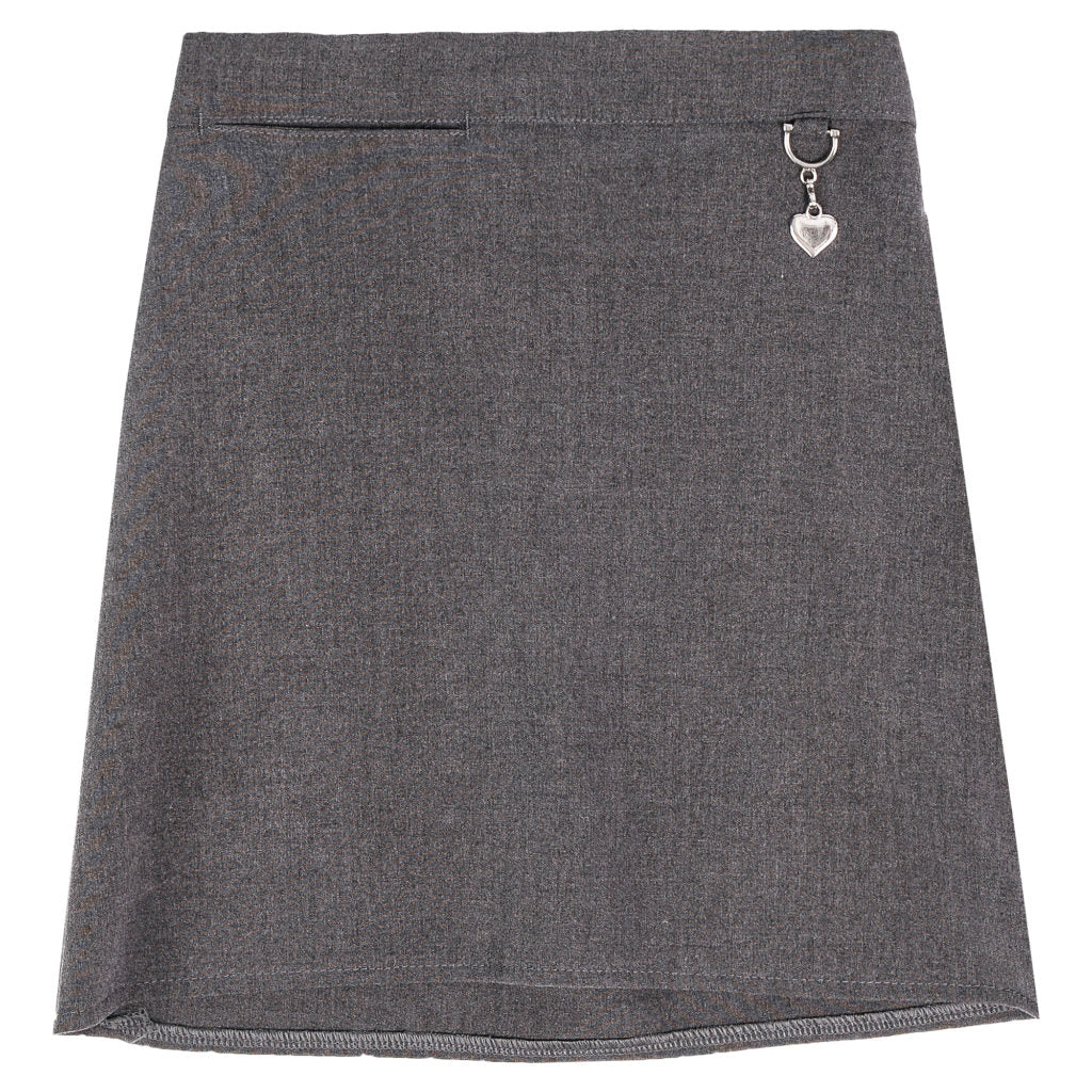 Girls Grey School Skirt with Heart Attachment | Oscar & Me | Baby & Children’s Clothing & Accessories