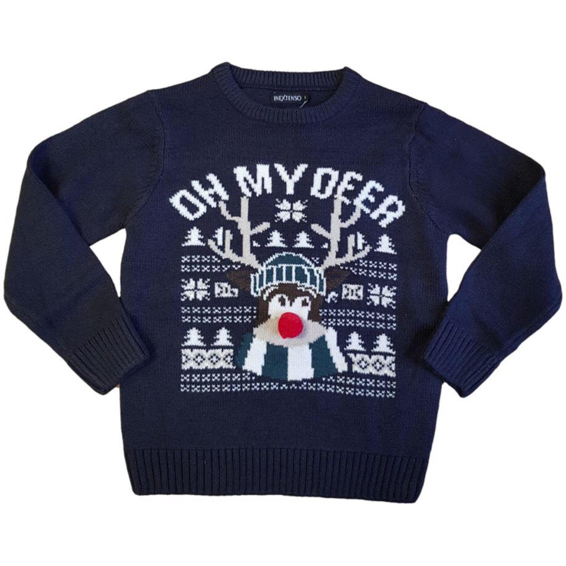 Boys Christmas Jumper - “oh my deer” | Oscar & Me | Baby & Children’s Clothing & Accessories